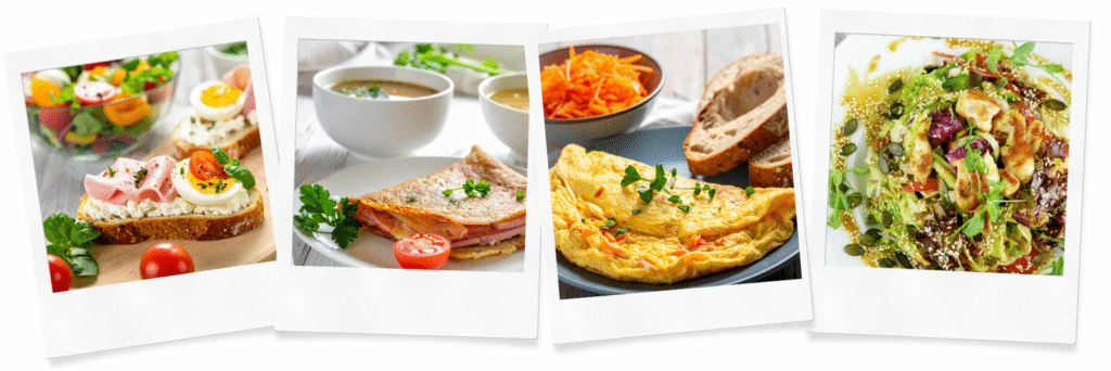 Repas rapides, sains et équilibrés