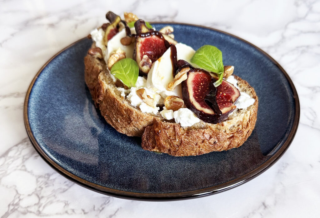 tartines chèvre figue miel