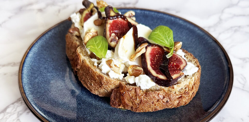 tartines chèvre figue miel